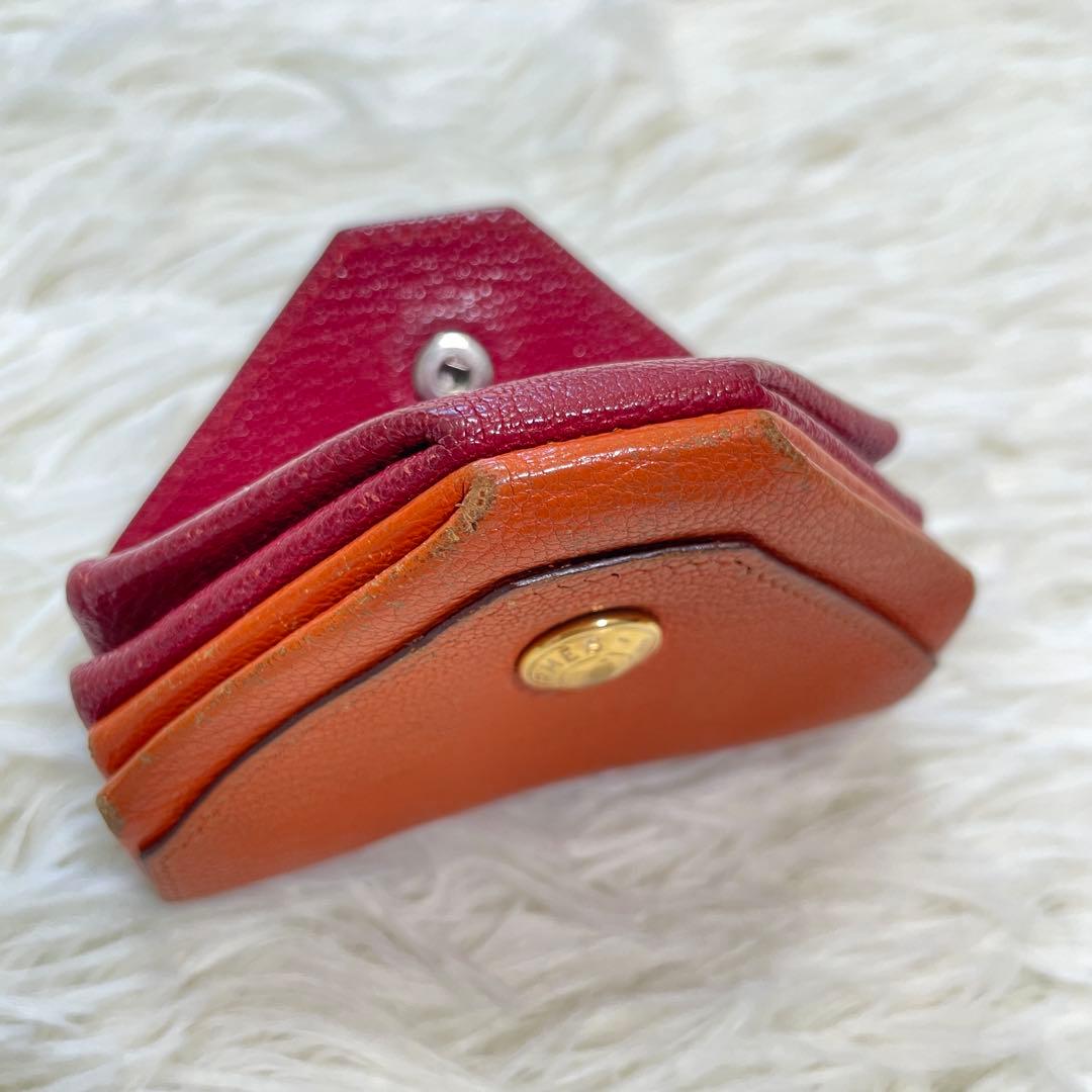 HERMES エルメス ルヴァンキャトル シェーブル レッド ケース