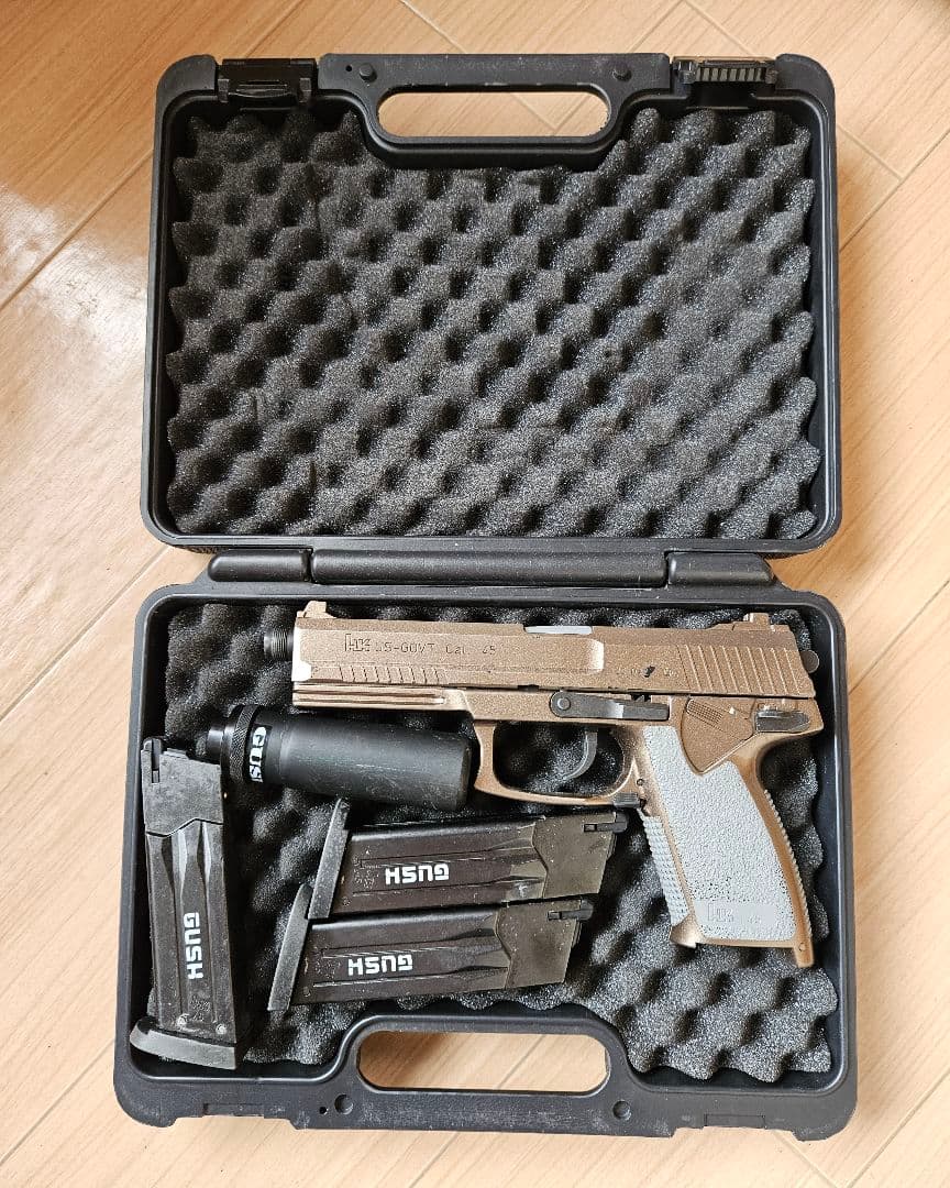 mk23 socomガス ガン サイレンサー付き