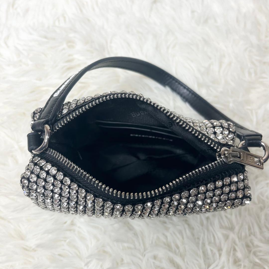 【美品】 アレキサンダーワン heiress ラインストーンメッシュポーチ