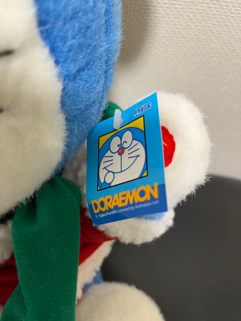 ドラえもん　クリスマス　サンタ　ぬいぐるみ　メロディ付き　希少