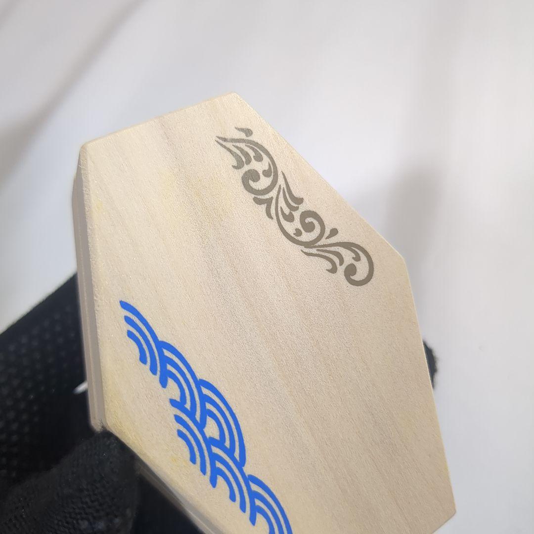 岩木秀斎 香合 亀甲形 唐草青海波絵 茶道具