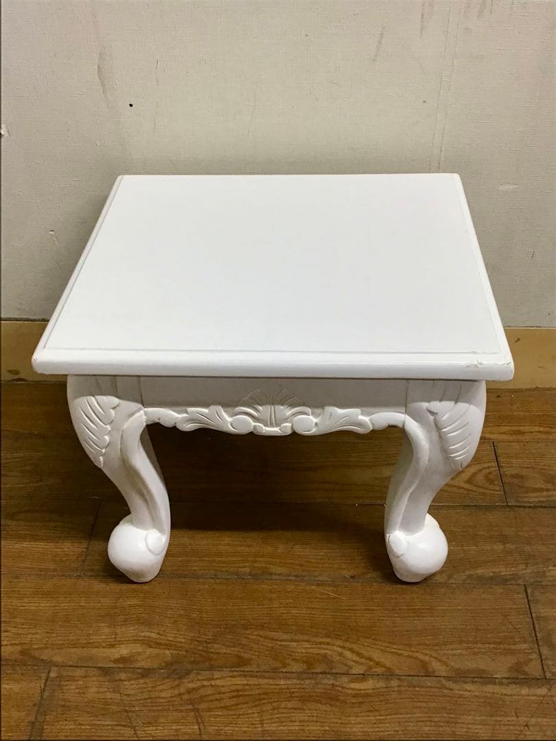 Nino☆管283☆ヨーロピアンクラシック☆姫系☆白家具☆ネストテーブル