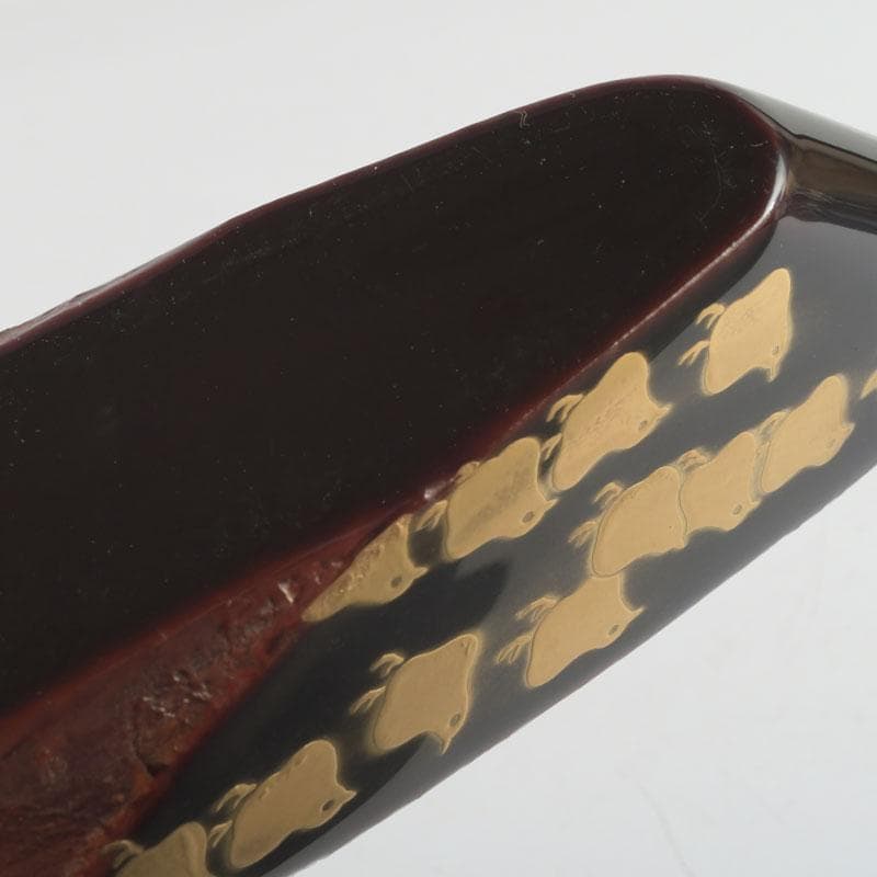 茶道具　小松幸清作　玄々斎好写　蜑小舟香合　共箱　V　9531