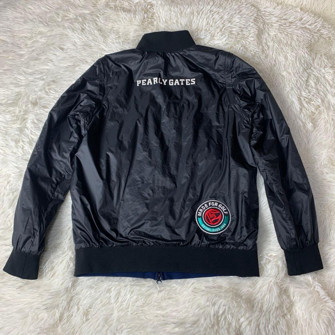 パーリーゲイツ 4WAY リバーシブル ジャケット 黒 ネイビー サイズ2