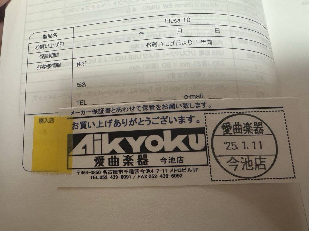 【超美品】電子サックス タホーン エレサ10