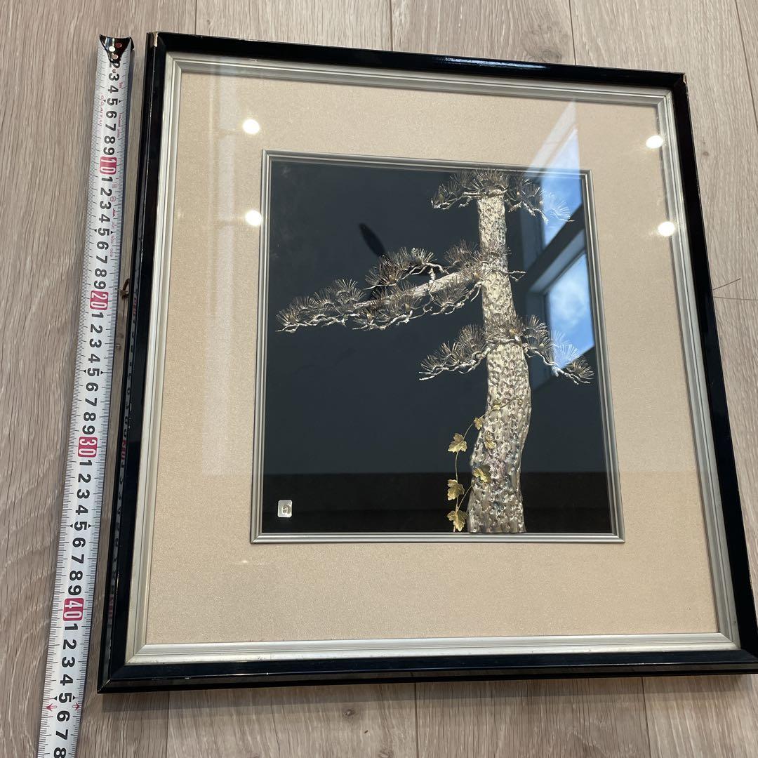 純銀　貴金属画