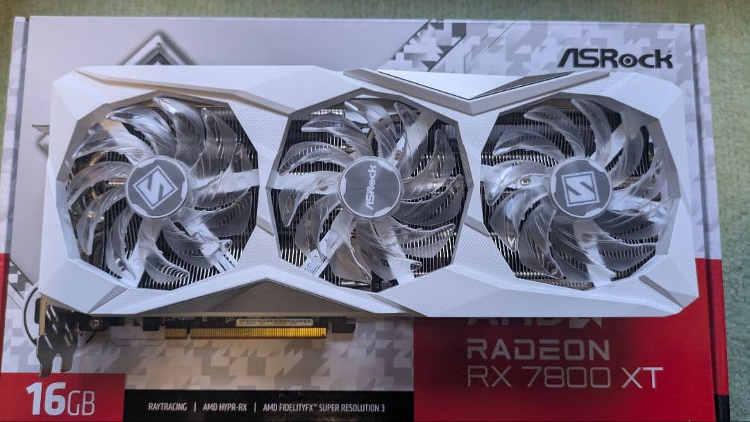 グラフィックボード・グラボ・ビデオカード ASRock Radeon RX 7800 XT 16GB
