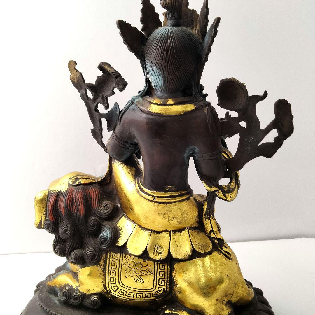 Ｘ207 収集家放出品　時代チベット仏像　鍍金仏