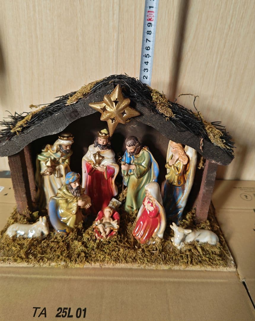 キリストの降誕 誕生シーン◎クリスマス◎フィギュア◎飾り◎陶器◎宗教