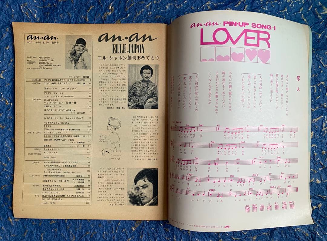 an.an 創刊号　1970年3月20日発行