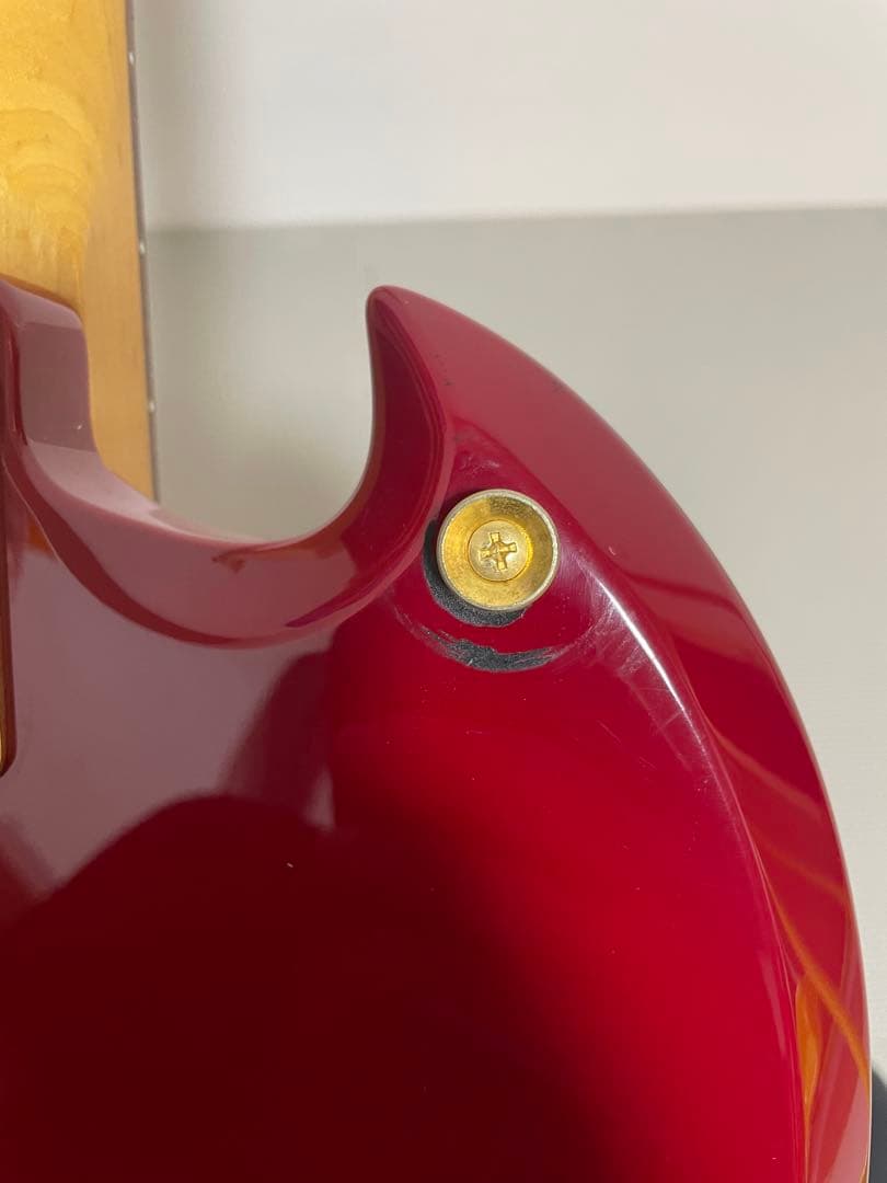 TARGET ギター レッド/オレンジグラデーション　hide モッキンバード