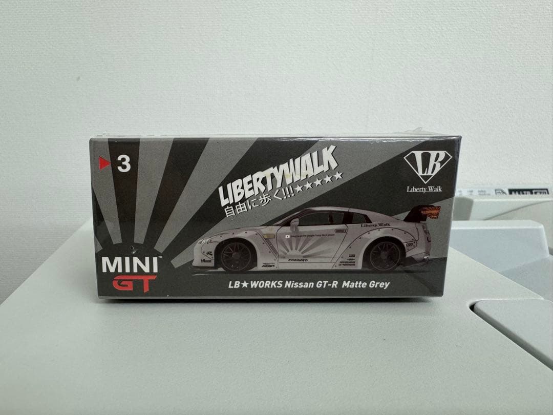 MiniGT LBWK 日産 GT-R マットグレー No.3