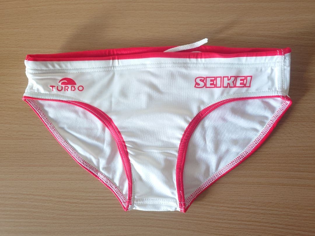 【新品】TURBO 水球水着 ポロパン 成蹊大学 28サイズ ホワイト/レッド
