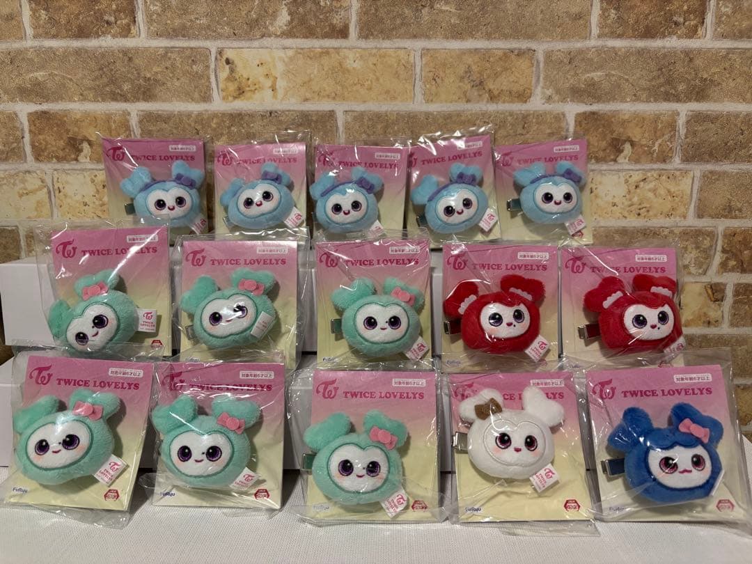 GIGO限定 TWICE LOVELYS ぬいぐるみヘアピン 15点セット
