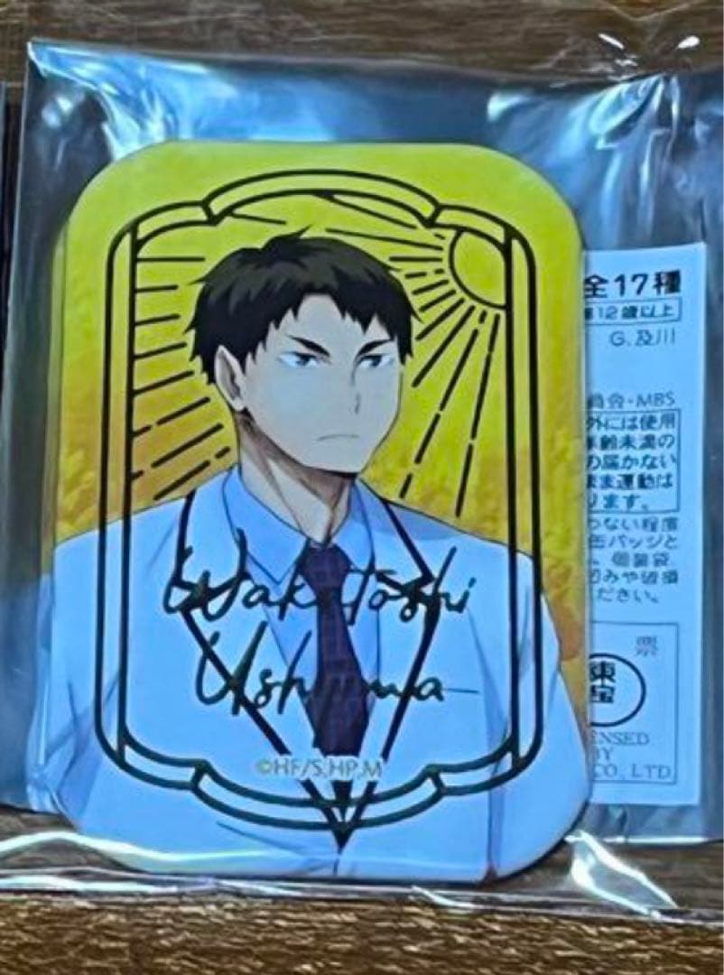 【希少】ハイキュー！ スクエア缶バッジコレクション セブンネット限定 牛島若利