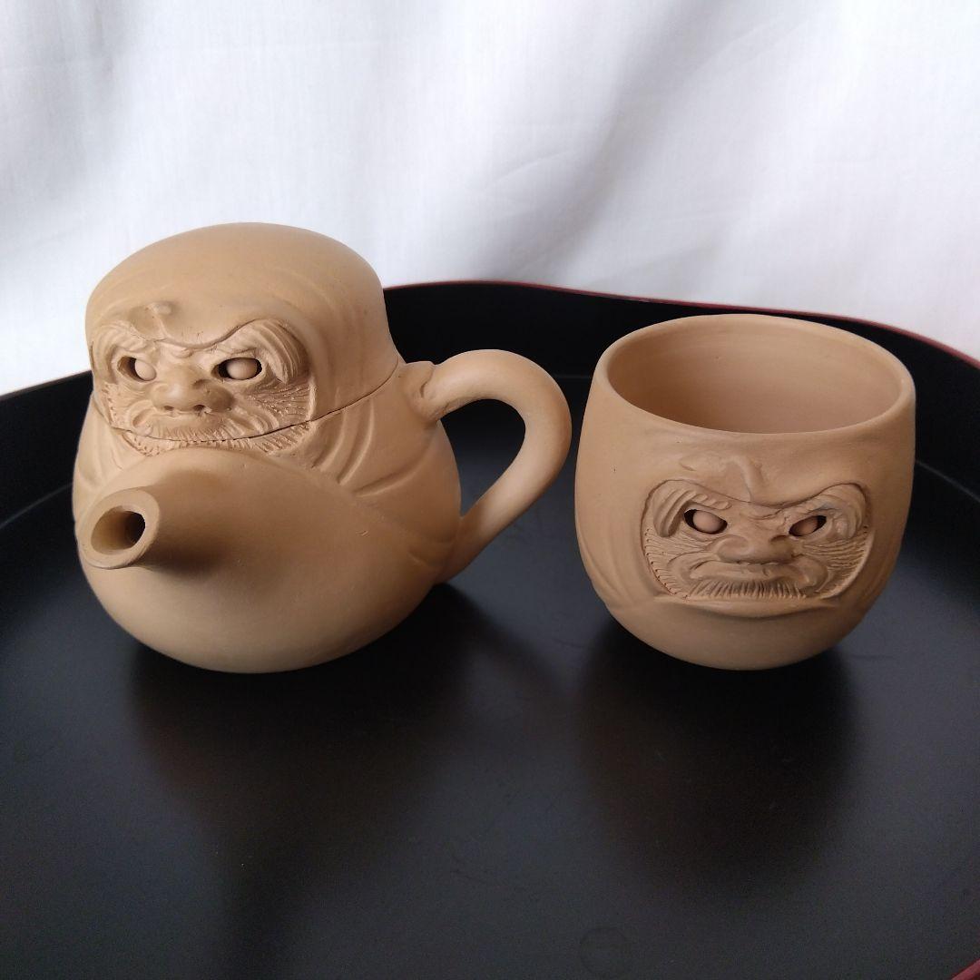 【新品未使用】 秋田焼 からくり細工 急須 湯呑み セット