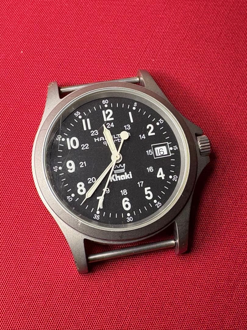 【電池交換済み・動作品】Hamilton Khaki クォーツ腕時計