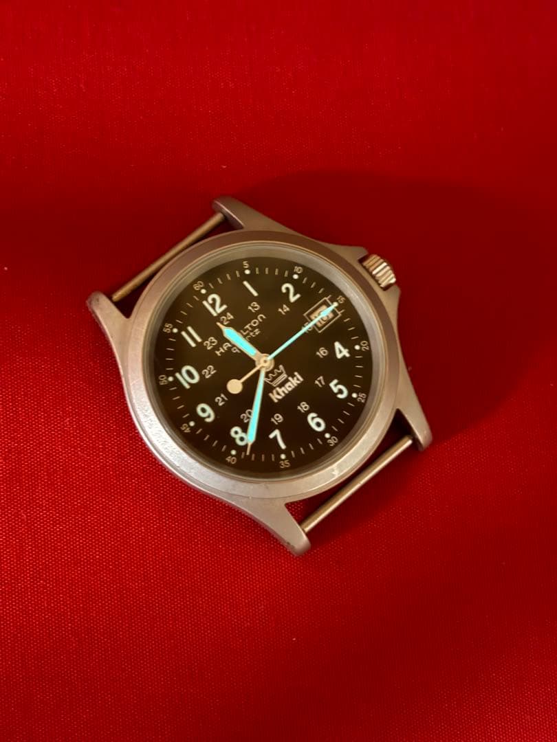 【電池交換済み・動作品】Hamilton Khaki クォーツ腕時計