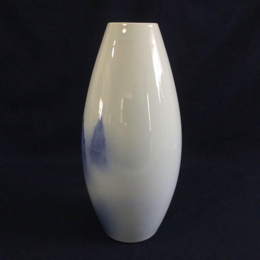 染付水絵花瓶 K856染付山水花瓶 南光窯L104青絵染付山水絵 飾り壷B773