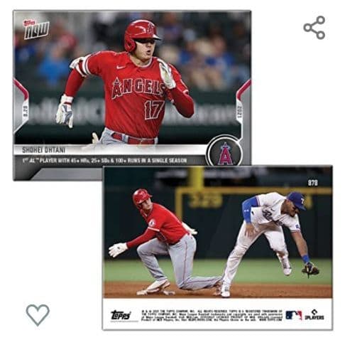 #◆MVP満票！◆大谷翔平 ア・リーグ初のシーズ記録達成！ 記念 カード 超美品