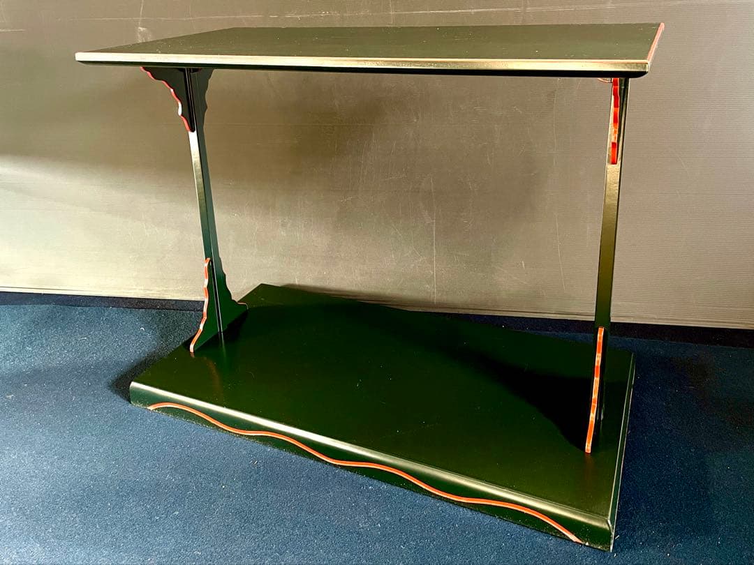 特価❣️【美品】「祖」 宗旦好 青漆爪紅 及台子 幸斎 共箱 （123F⑤）