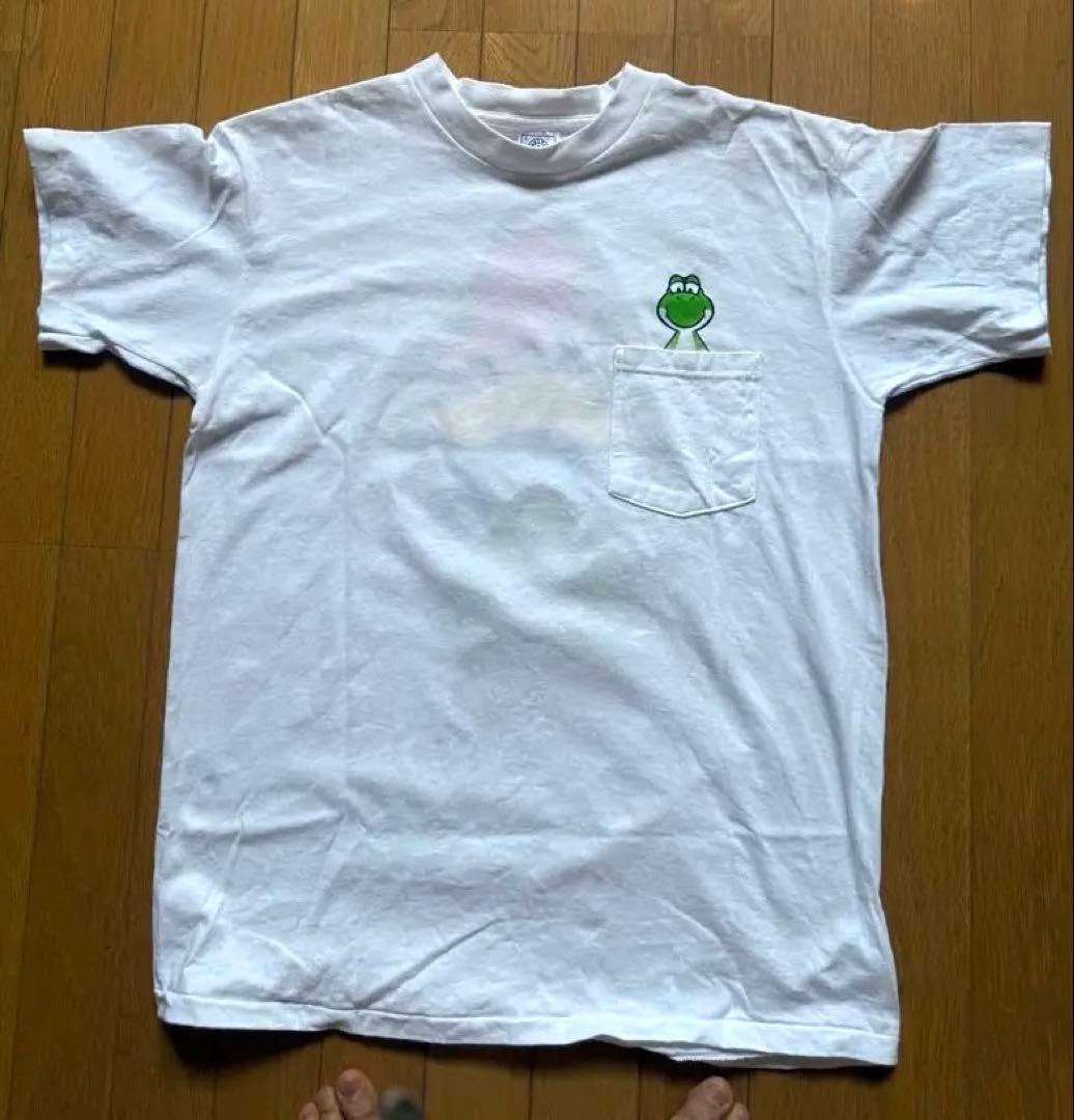 美品　マリオ ヨッシー Tシャツ ホワイト　レアUSA コレクター