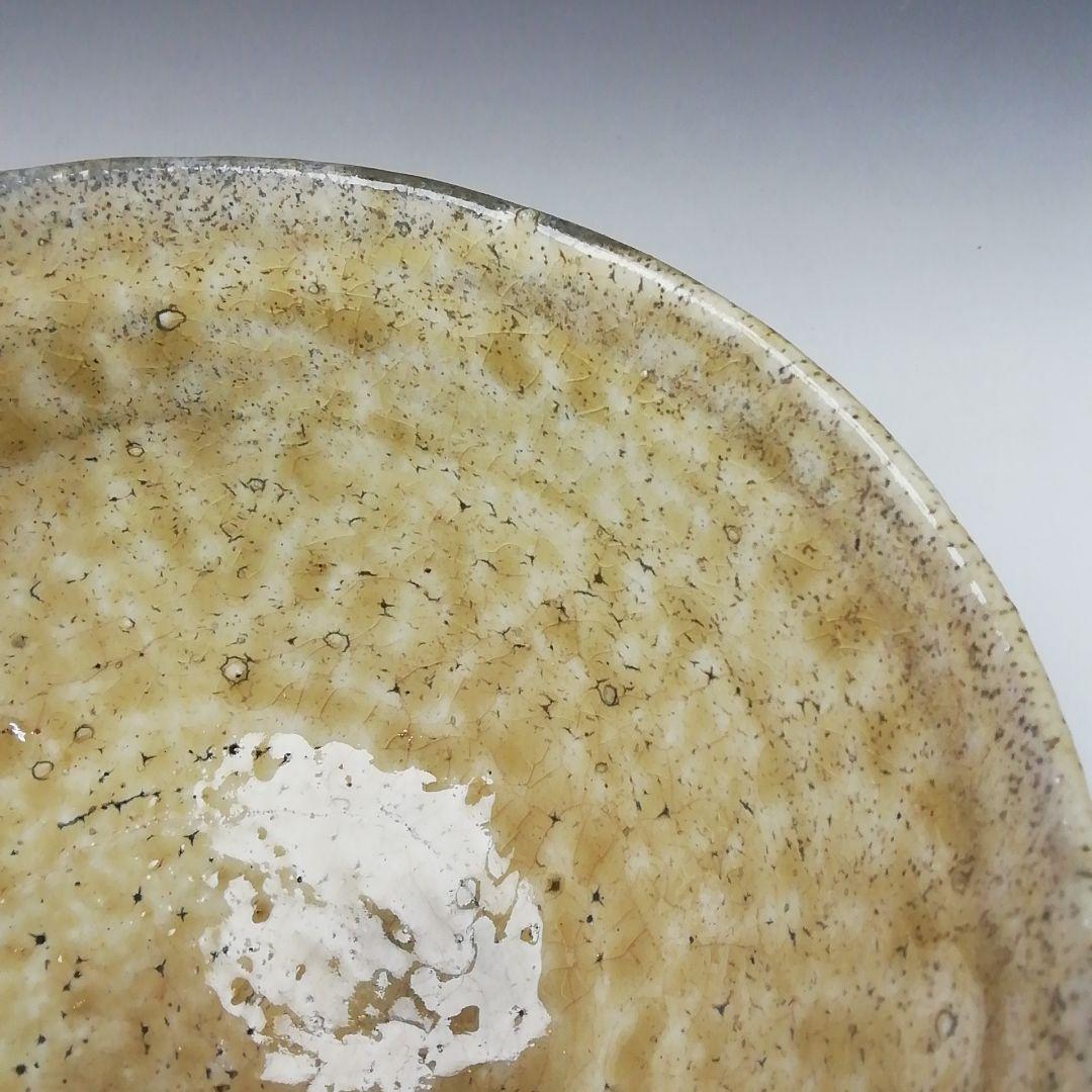 Ｔ８８　茶碗　『灰釉茶碗』『有岡保行作』　共箱　抹茶碗　茶道具