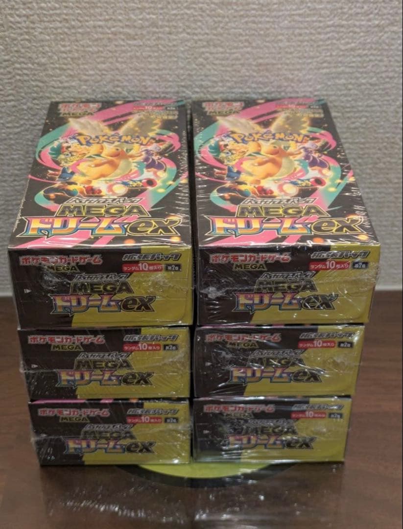 ポケモンカードゲーム MEGAドリームex 6BOX　シュリンク付き