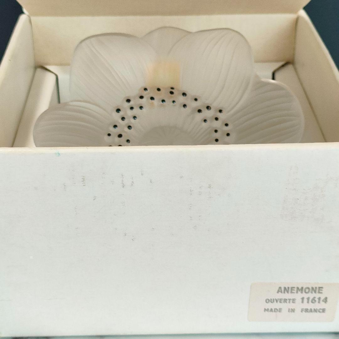 美品◆Lalique ルネ ラリック アネモネ 文鎮 置物 ペーパーウェイト