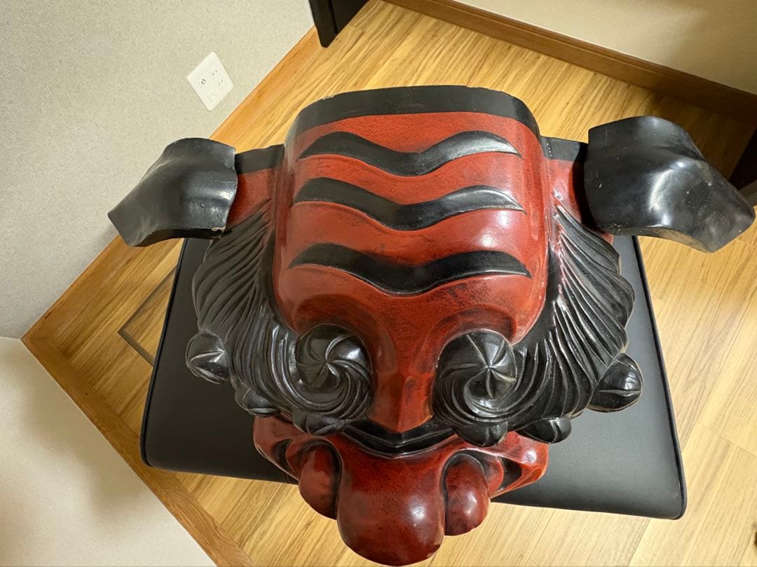 木製 獅子頭