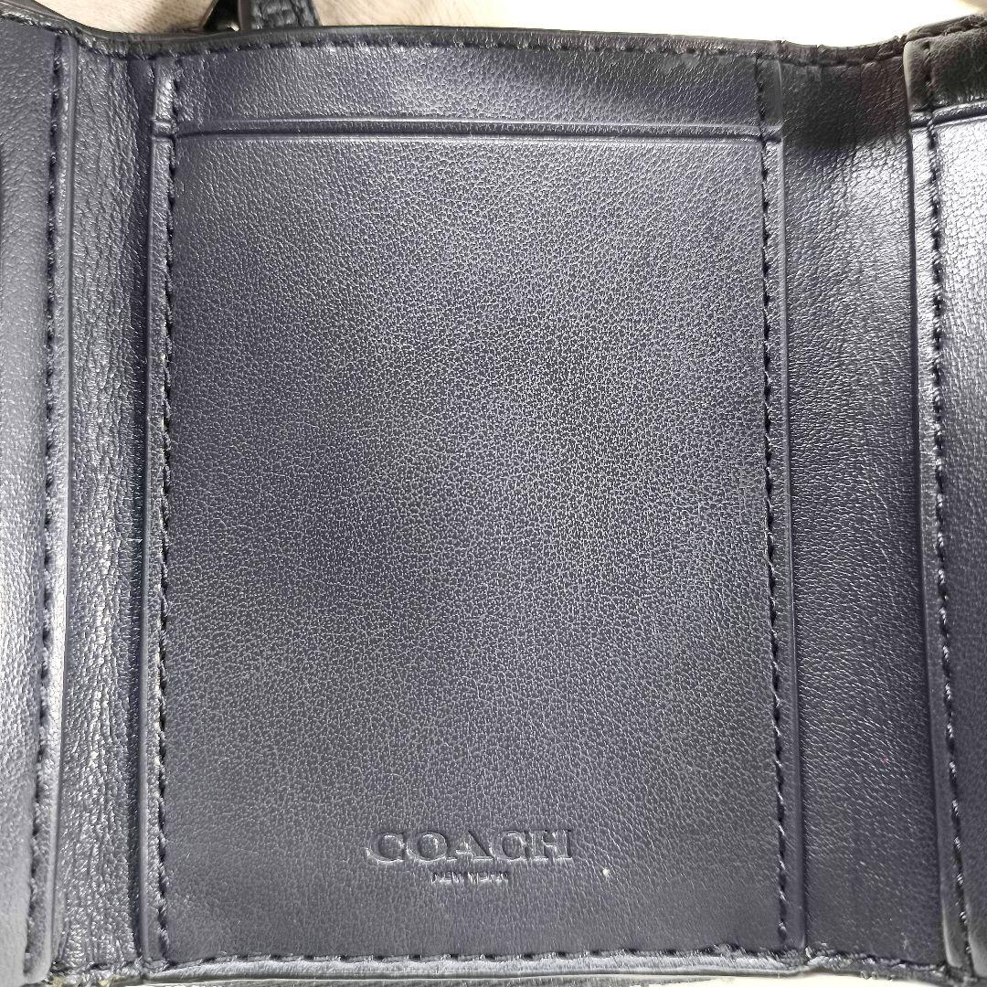 美品 コーチ 3つ折り財布 コンパクトウォレット COACH 蝶 バタフライ