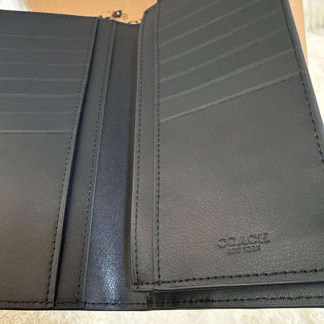 COACH ブラックレザー メンズ財布アウトレット