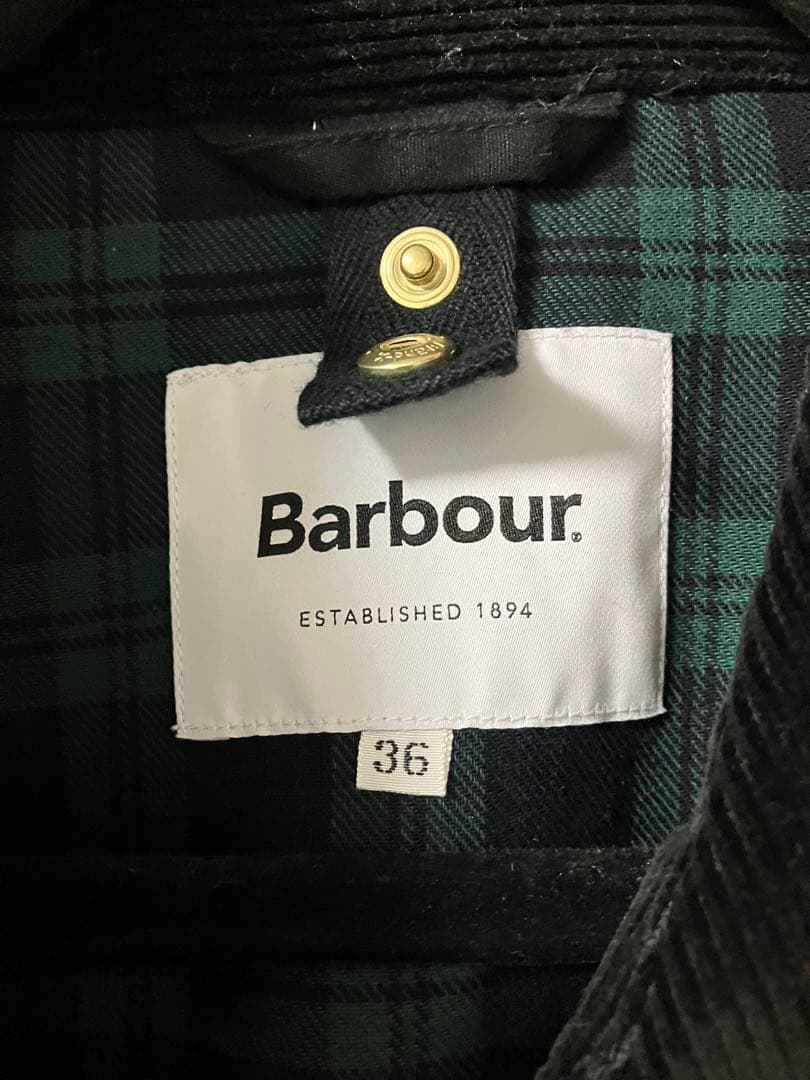 アニ別注Barbour ゲームフェア　ブラック　36 ライナー付き
