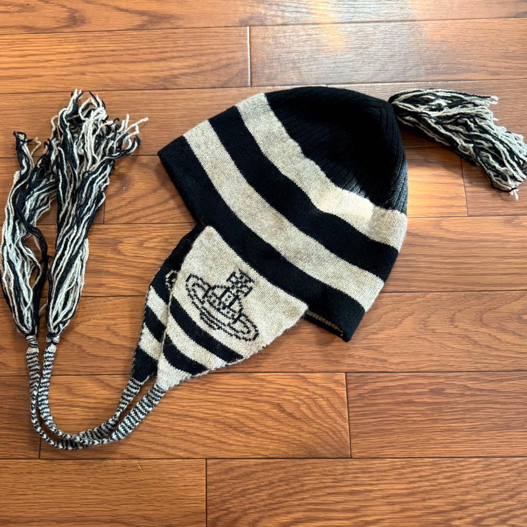 激レア初期VivienneWestwood 耳当て付ニット帽