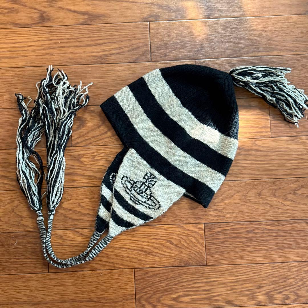 激レア初期VivienneWestwood 耳当て付ニット帽