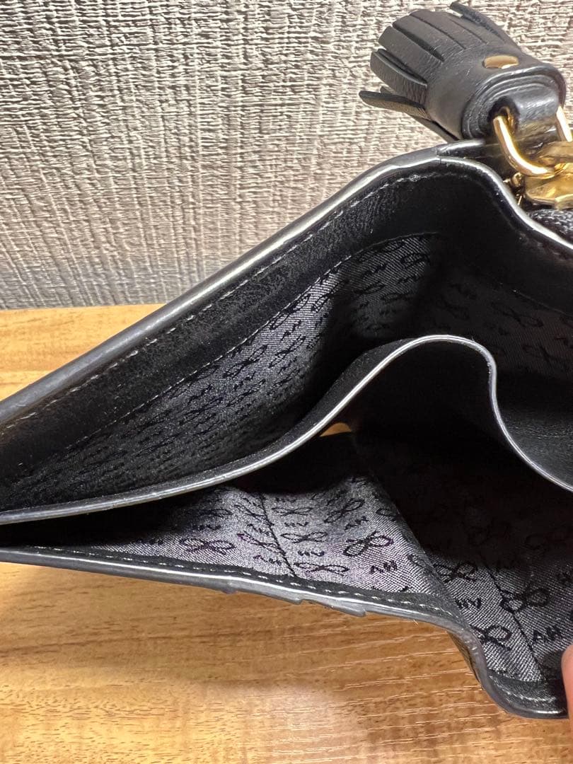 ANYA HINDMARCH スマイリーラウンドジップ　ウォレット　二つ折り財布