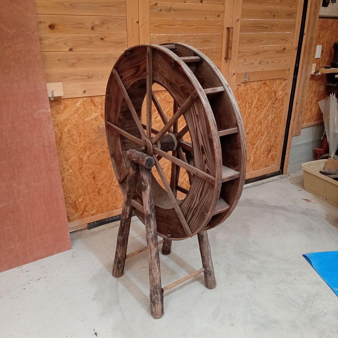 木製の車輪 水車 インテリア装飾用