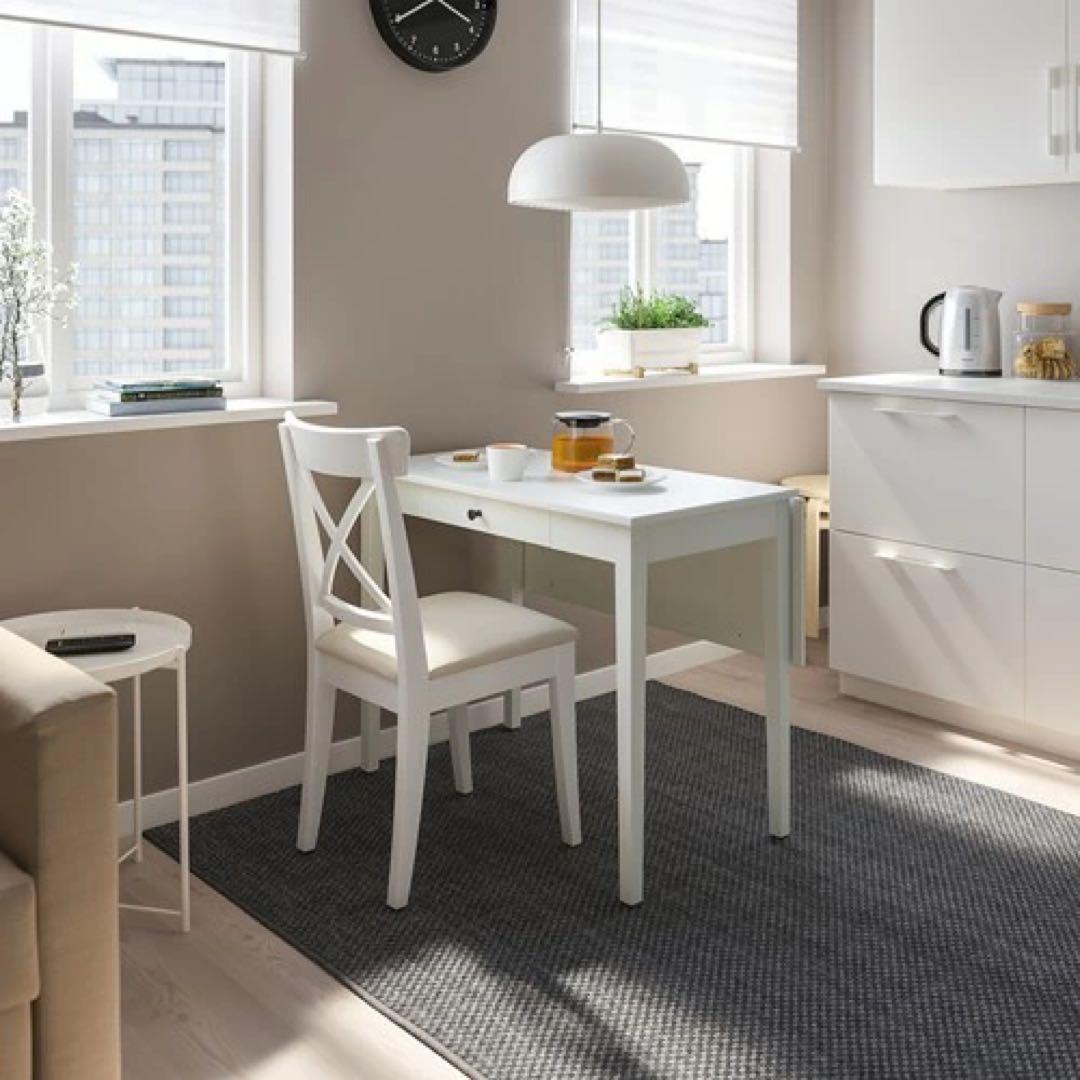 【極美品】IKEA IDANÄS イダネス　ドロップリーフテーブル