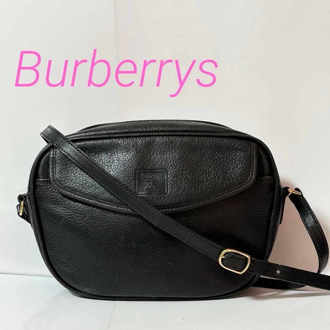 Burberrys バーバリーズ ショルダーバッグ ブラック レザー レディース