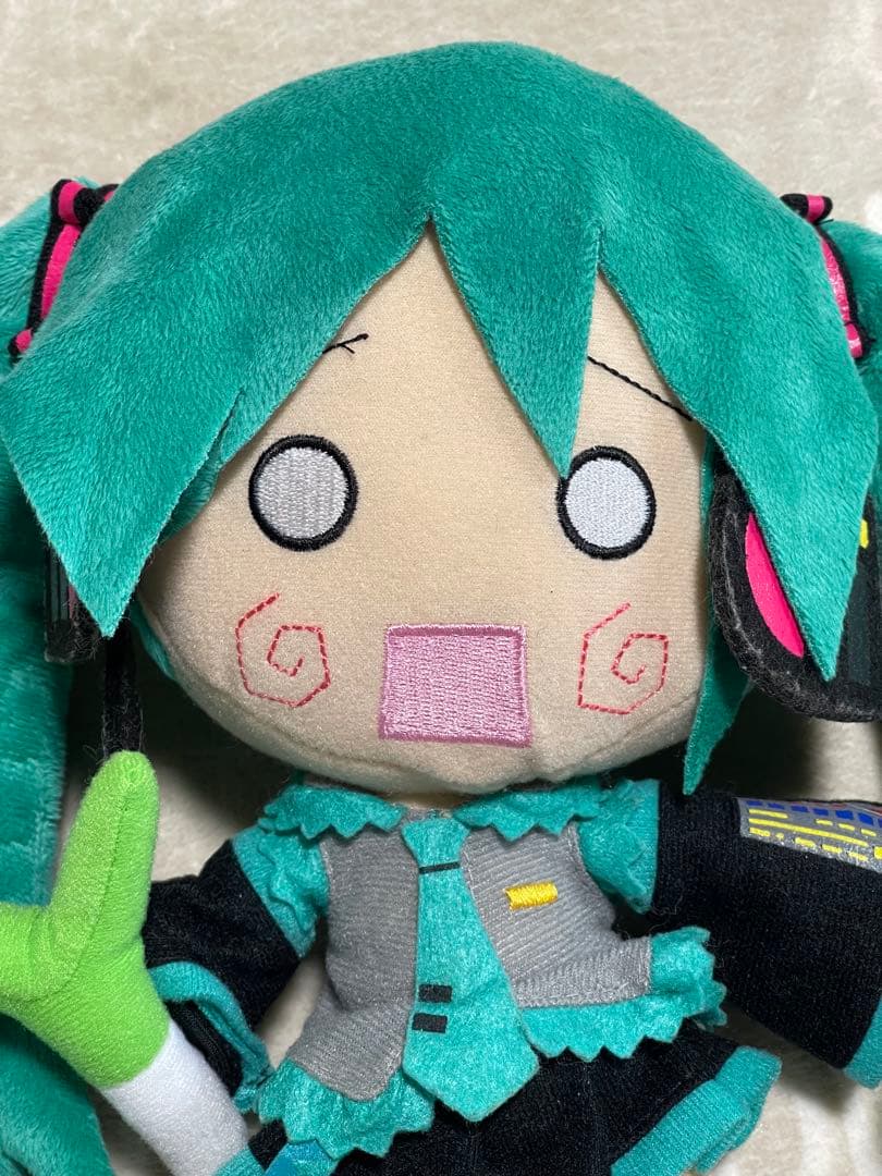 【激レア•入手困難•非売品】初音ミク ジャンボ ぬいぐるみ はちゅねミク