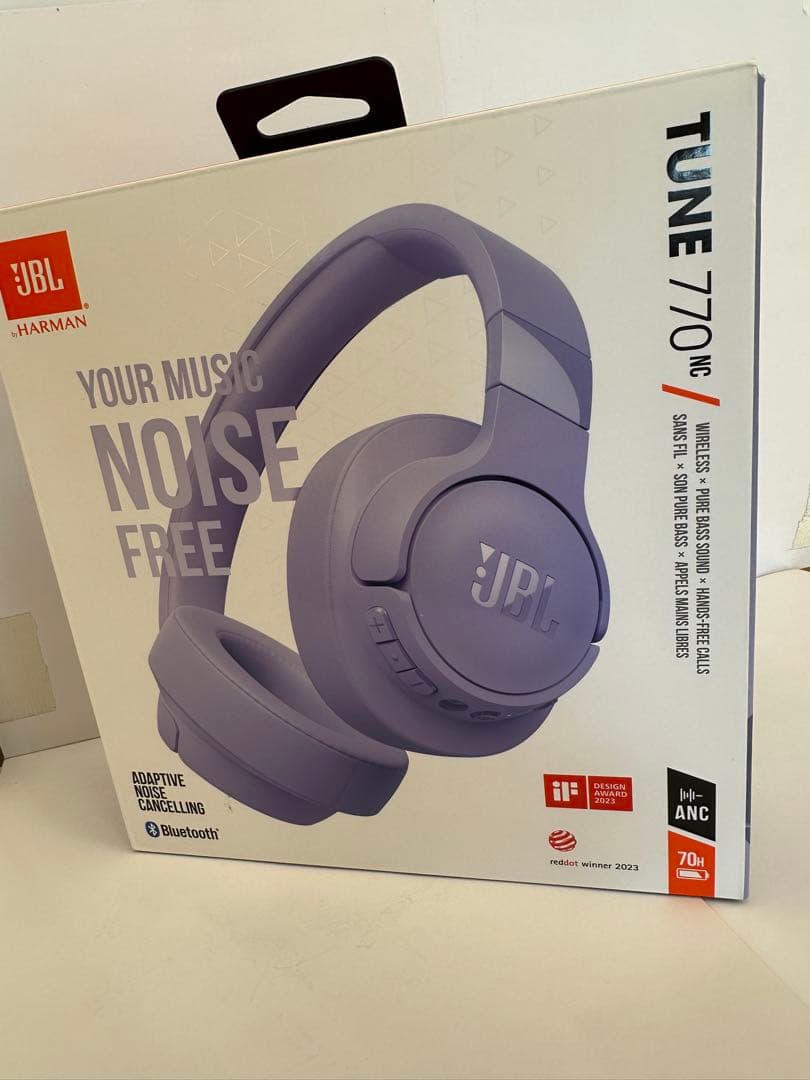 JBL TUNE 770 NC ワイヤレスヘッドホン パープル