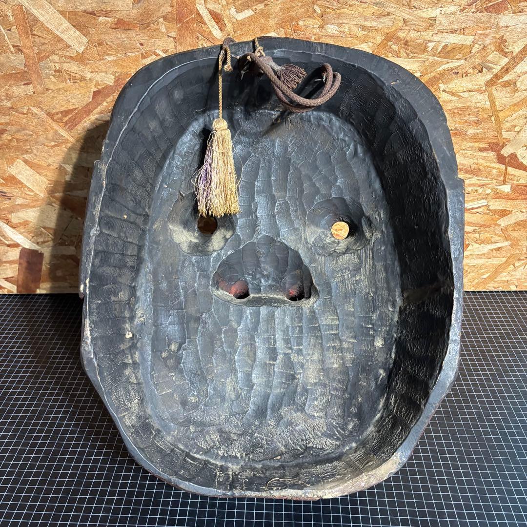 特大　お面　天狗　鬼面　壁掛け　置物