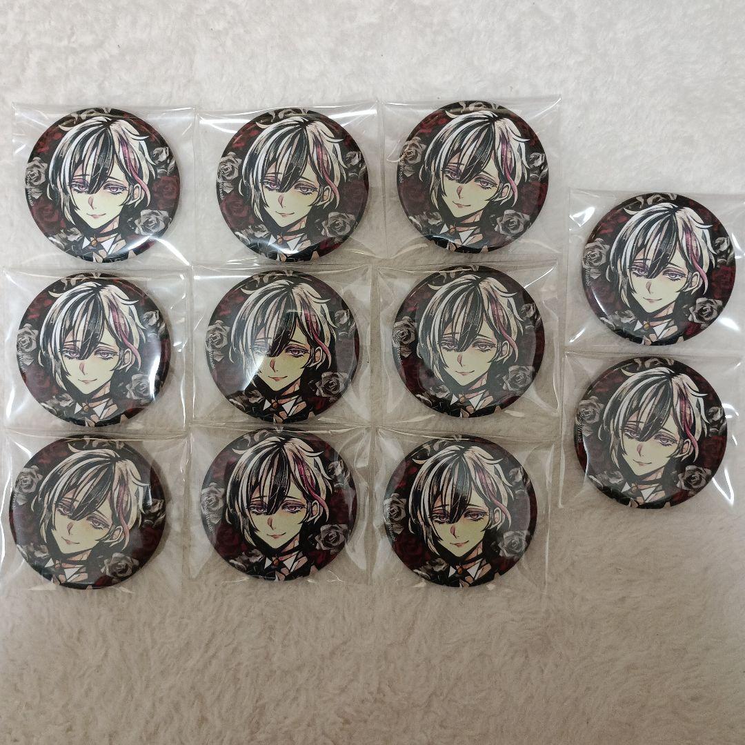 あくねこ ベリアン 缶バッジ 薔薇 初期