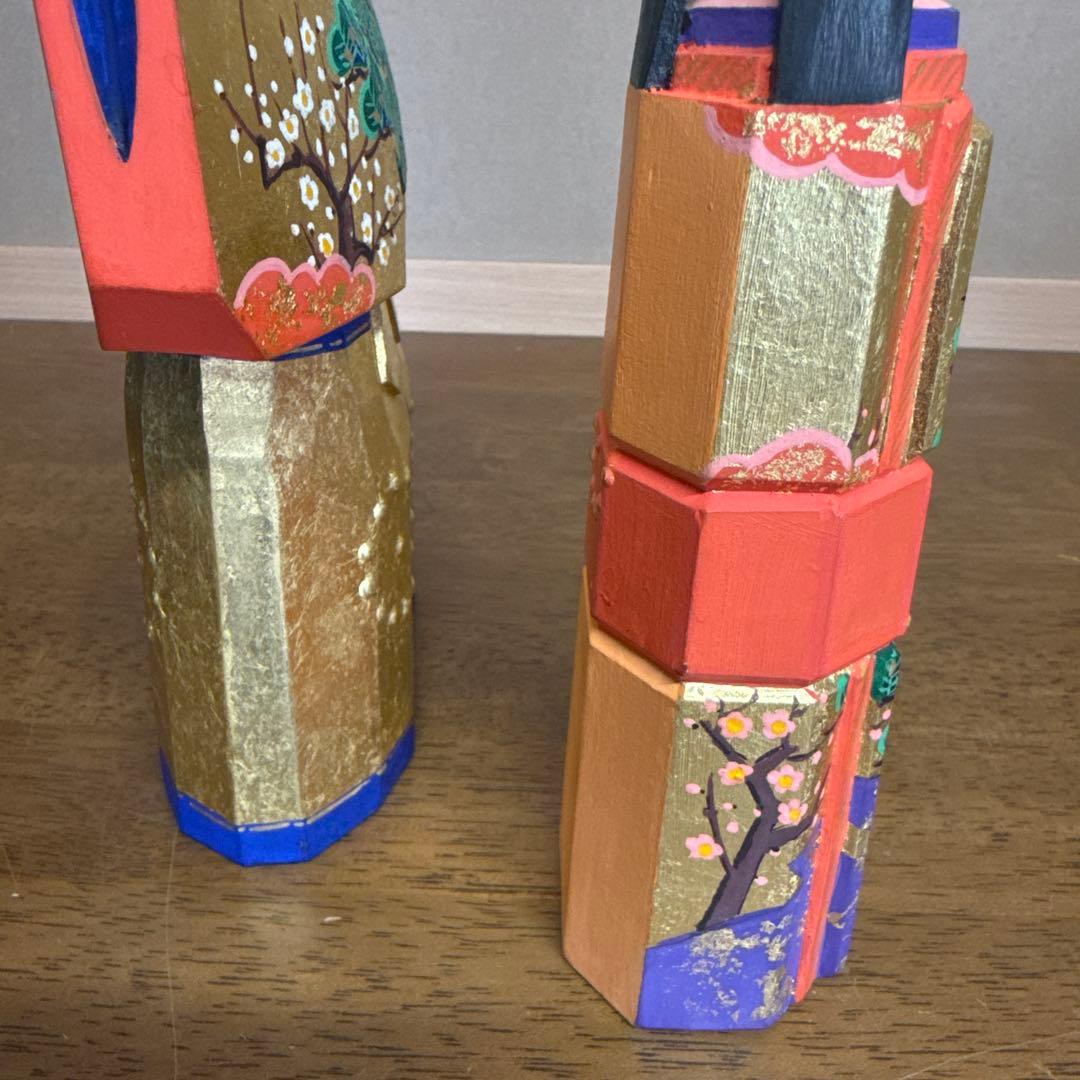 雛人形　一刀彫　清水俊明　古俊