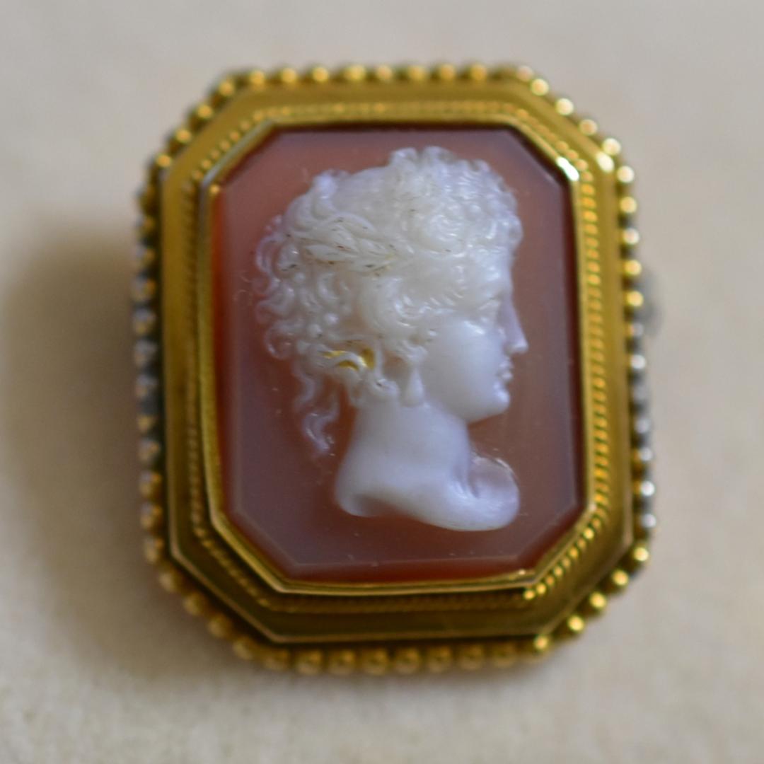 アンティーク サードニクス貴婦人のカメオ ドールにも