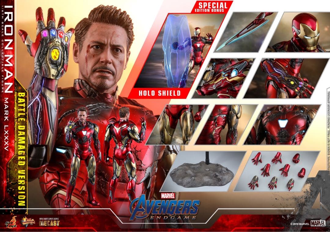 アイアンマン・マーク８５バトルダメージ版ボーナスアクセサリー付き
