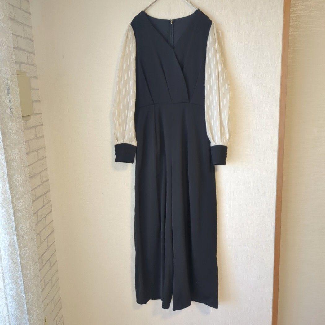 美品 niana ニアナ パンツドレス オールインワン M パーティー お呼ばれ