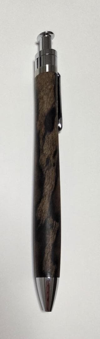 【美品】工房楔 木軸ボールペン ルーチェペン（黒柿）