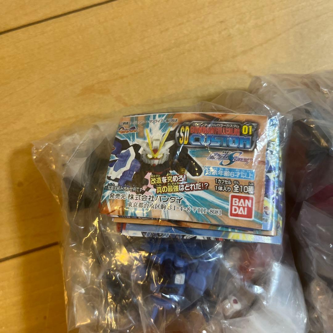 バンダイ SDガンダムフルカラーカスタムフィギュア セット 未開封