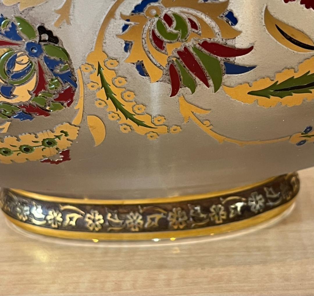【超美品】トルコ　金彩　エナメル彩　ボウル　花瓶　フラワーベース